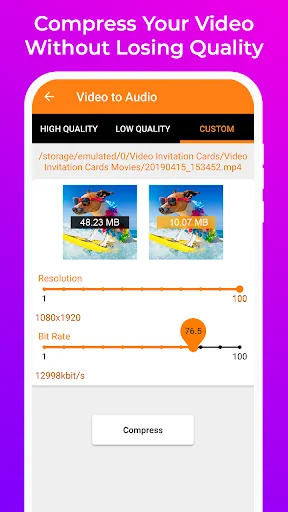 Video Compressor - Fast Compre screenshot 2