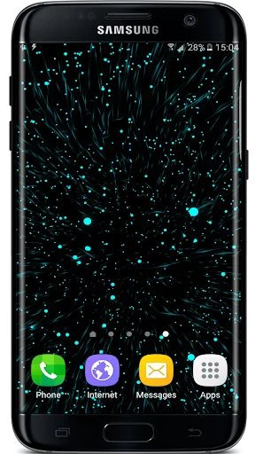 Blue Particles Live Wallpaper screenshot 1