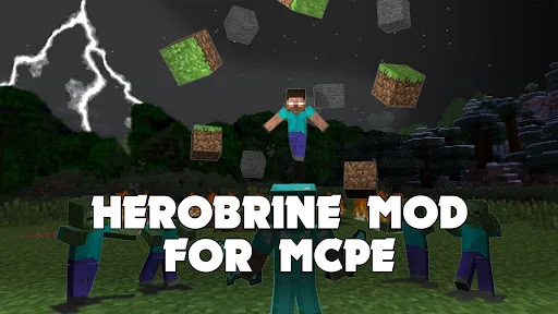 Herobrine Mod for Minecraft PE screenshot 2