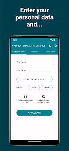 Calculate Italian fiscal code