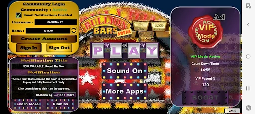 Bullion Bars Arena UK Slot