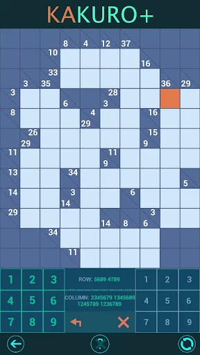 Kakuro Plus. Cross-Sums. screenshot 3