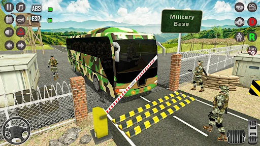 Army bus game military bus