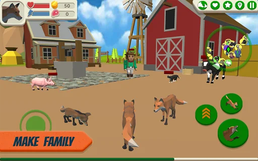 Fox Family - Animal Simulator screenshot 2