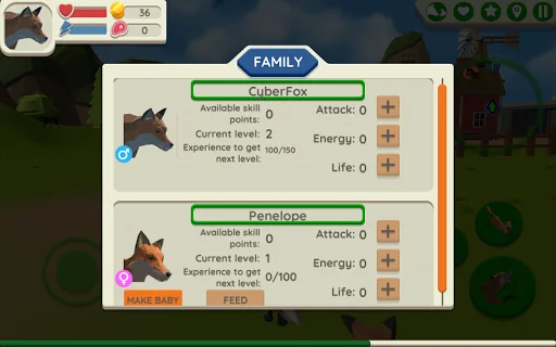 Fox Family - Animal Simulator screenshot 4