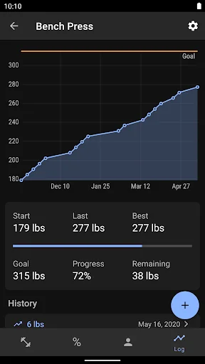 1 Rep Max Calculator and Log screenshot 4