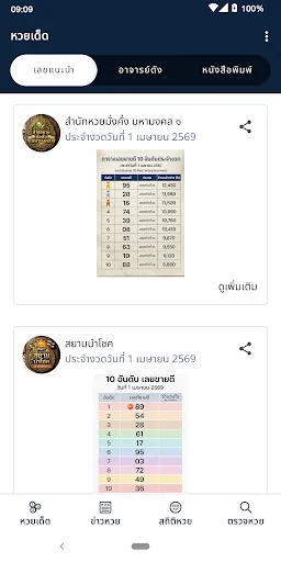 ปฏิทินหวย 2569