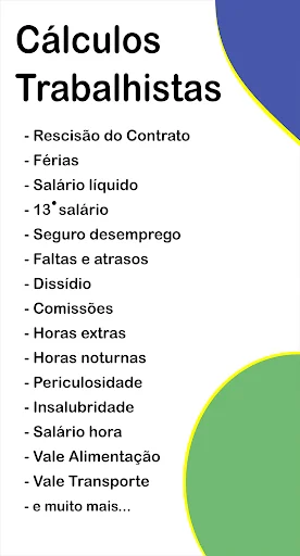 Cálculos Trabalhistas screenshot 1