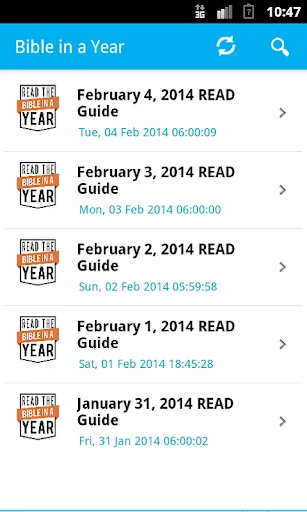 Read Bible in a year - NLT screenshot 1