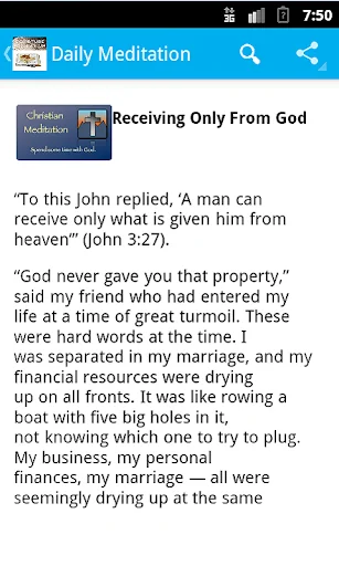 Daily Meditation- Faith & Work