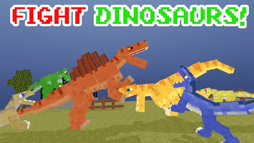 Blocky Dino Park: Spino Strike