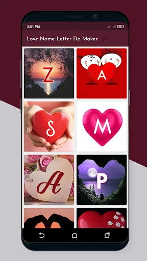 Love Name Letter DP Maker 2024 screenshot 2