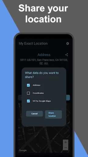 My exact location screenshot 4