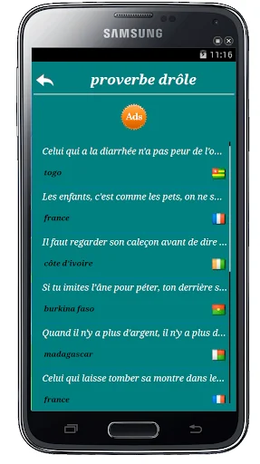 Proverbes de pays