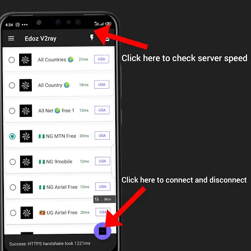 Edoz V2ray - Unlimited VPN screenshot 4