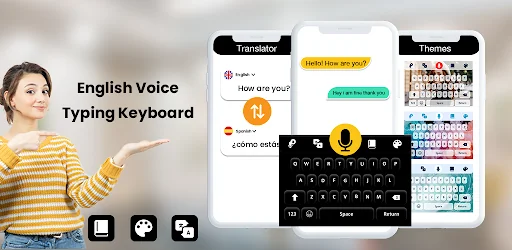 English Voice typing Keyboard screenshot 1