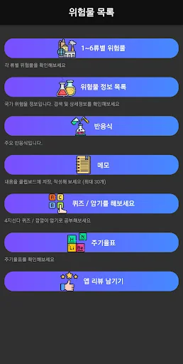 위험물 목록