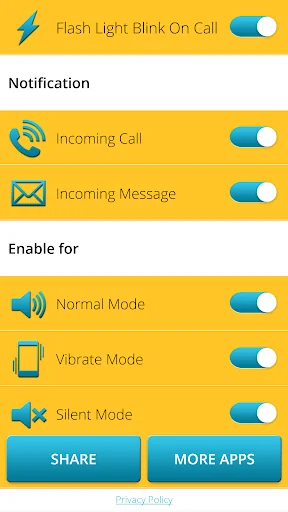 Flash Light Blink On Call screenshot 3