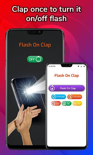 Flashlight On Clap screenshot 2