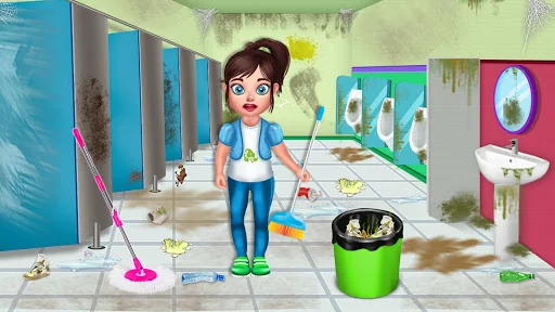 Baby Girl School Cleanup screenshot 2