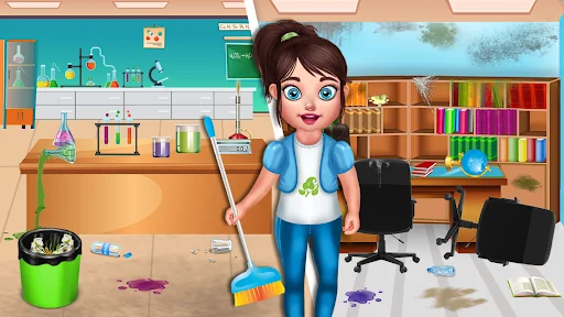 Baby Girl School Cleanup screenshot 3