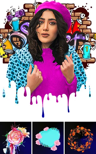 Drip art pix lab effects frame