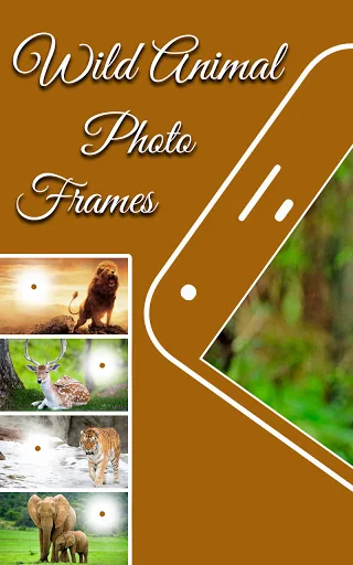 Wild animal photo editor frame