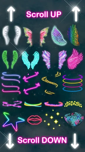 Neon Wings Photo Editor screenshot 2