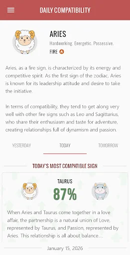Zodiac Signs Compatibility screenshot 3