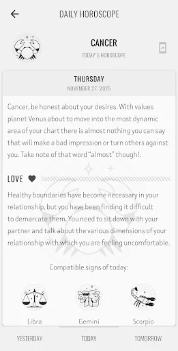 Cancer Horoscope screenshot 3