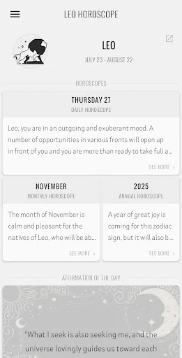 Leo Horoscope screenshot 2