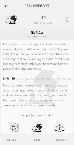 Leo Horoscope screenshot 3