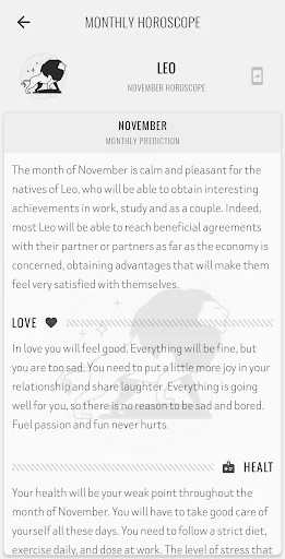 Leo Horoscope screenshot 4