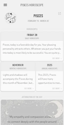 Pisces Horoscope screenshot 2