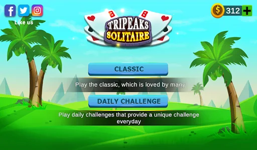 Tripeaks Solitaire Card Game screenshot 2