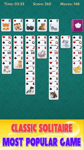 Solitaire Cat offline games screenshot 2