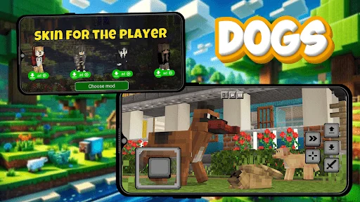 Dogs Mod for Minecraft PE
