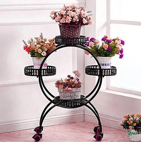 Iron Flower Pot Shelf Design