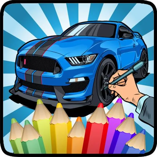 Coloring American Cars Cool