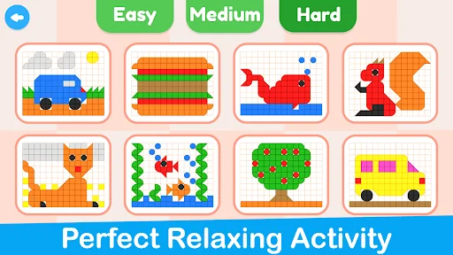 Mosaic Puzzles Art Game Kids screenshot 4