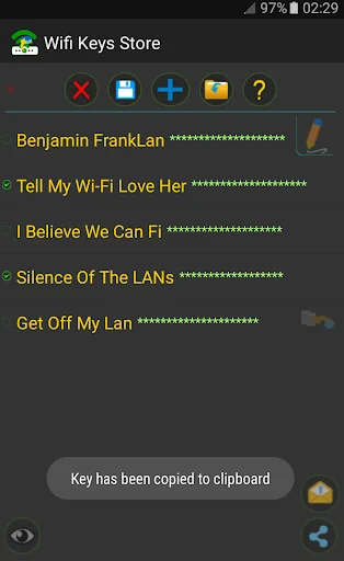 Wifi Keys Store