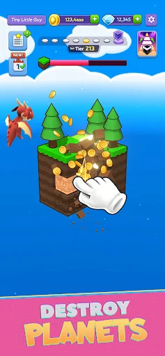 Tiny Worlds: Dragon Idle games screenshot 1