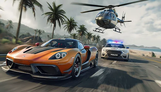 POV Car Highway Driving Police screenshot 3
