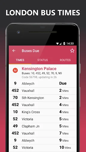 Buses Due: London bus times screenshot 1