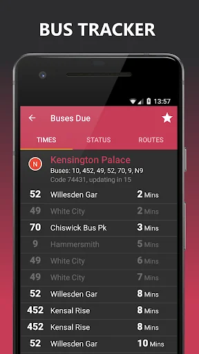 Buses Due: London bus times screenshot 2