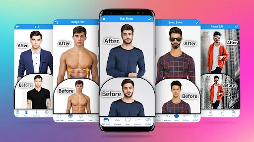 Men HairStyle, Suits, Mustache screenshot 1