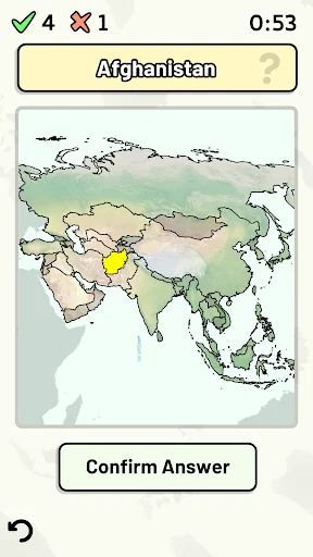 Countries of Asia Quiz screenshot 1