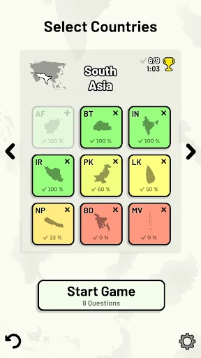 Countries of Asia Quiz screenshot 3