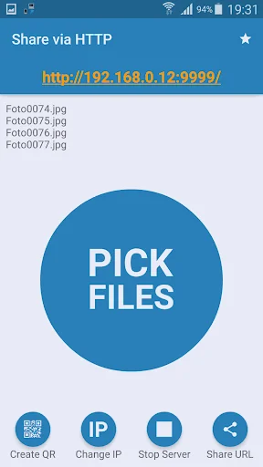 Share via HTTP - File Transfer screenshot 2