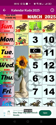Kalendar Kuda 2026 - MALAYSIA